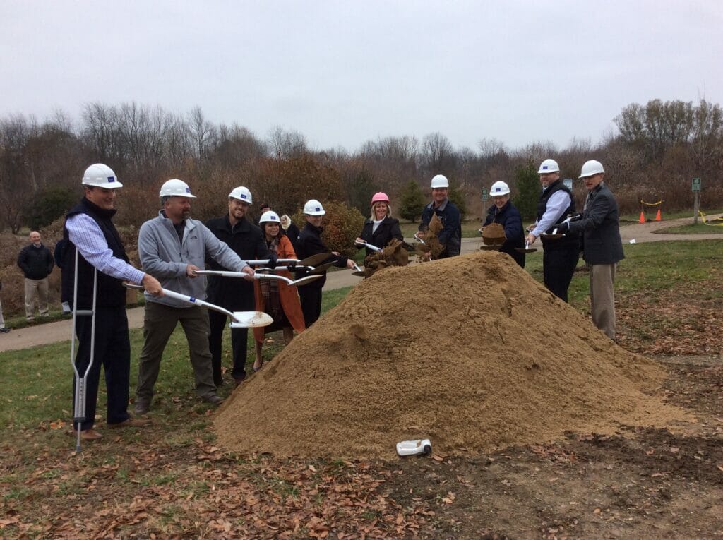 groundbreaking ceremony - digging
