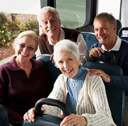 seniors riding the bus