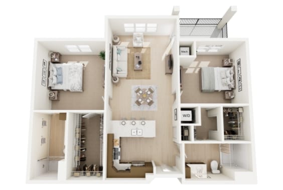 Friendship Village Independent living floor plan The Aster